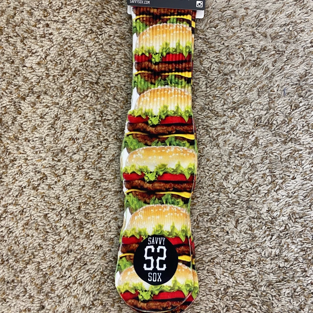 Cheeseburger Socks
